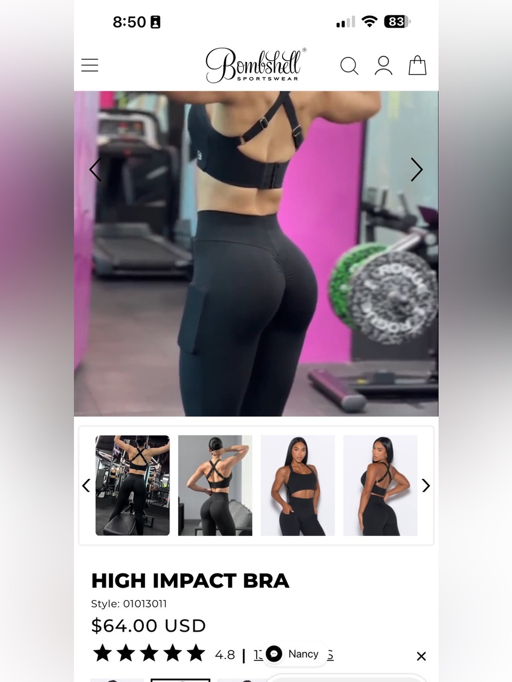 bombshell sportswear 2 pcs set M .New  Unworn ! no sales tags on